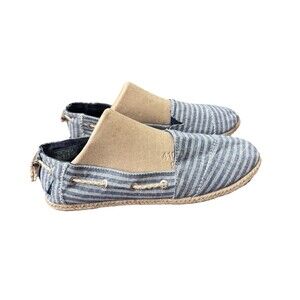 Nautica Rudder Women's Size 10 Blue White Striped Slip-On Espadrilles Loafers